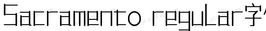 Sacramento regular字体免费下载字体转换